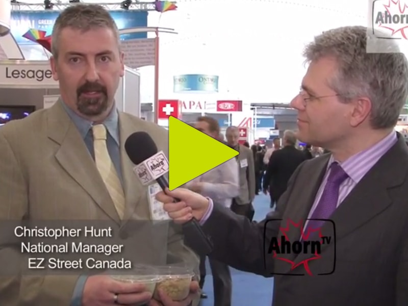 Christopher Hunt, National Manager for EZ Street Canada featured on Ahorn TV at Globe 2012 Trade Fair in Vancouver